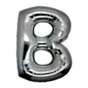 Harf Folyo Balon B Harfi Büyük Boy Balon Gümüş/Gri 100CM