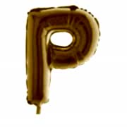 Harf Folyo Balon P Harfi Büyük Boy Balon Altın Sarısı /Dore 100CM