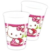 Hello Kıtty Bardak Doğum Günü Bardağı 8 Adet Kullan At 200ml
