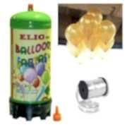 Helyum Gazı Tüp + 20 Ad Altın Sarısı Balon Metalik Uçan Balon+İpi