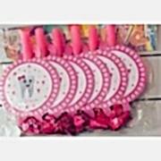 İlk Dişim 6 ADET Pembe Düdük Diş Buğdayı Kız Parti Kaynana Dili 