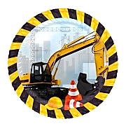 İnşaat Temalı 8 adet Tabak Doğum Günü Parti Tabağı