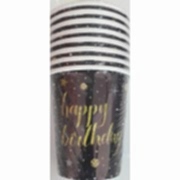 Yetişkin Happy Birthday 8li Bardak Genç Doğum Günü Parti Bardağı