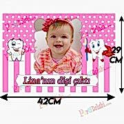 Kişiye Özel Diş Buğdayı Afişi, İlk Dişim Partisi Resimli Afiş