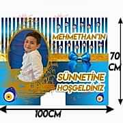 Sünnet Düğünü Kişiye Özel Afiş, Resimli Sünnet Afişi, Branda