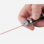 Lazer Işıklı Anahtarlık, Kırmızı Beyaz Yanan Mini Lazer Oyuncak