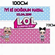 Lol Bebek Temalı Parti Afişi, Doğum Günü Konsepti Afiş