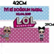 Lol Suprise Bebek Konseptli Parti Afişi, Doğum Günü Süsü