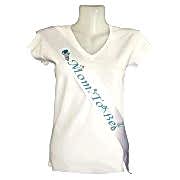 Mom To Be Kuşak, Baby Shower Anne Kuşağı, Baby Shower Kuşak Mavi