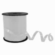 Metalik Süsleme Balon İpi, Beyaz Parlak Rafya 5mm 300 Metre