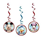 mickey mouse 3'lü yaylı set asma ip süs doğum günü