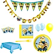 16 Kişi Minion Rush Minyonlar Parti Malzeme Paketi Süsleme Seti