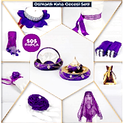 Mor Kına Gecesi Osmanlı Kına Seti Süsleri Paketi 