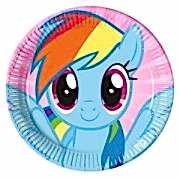 My Little Pony,Poni 8li Tabak 23 cm Doğum Günü Parti Ucuz Konsept