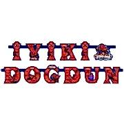 örümcek adam iyiki doğdun yazı 2 mt  parti malzemesi