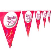 Pembe Bride To Be (Bekarlığa veda) Yazılı 2m Flama