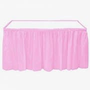 Pembe Skirt Masa Eteği Masa Yanlarında Fırfır 74 cm x 426 cm 