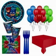 Pijamaskeliler, 16 Kişilik Doğum Günü Malzemesi Parti Seti Paketi