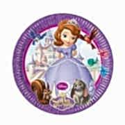 Prenses Sofia 8 adet Tabak 23cm Doğum Günü Parti Tabağı Ucuz