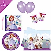 Prenses Sofia, Sofya 8 Kişilik 6 Parça Doğum Günü Seti malzemeleri