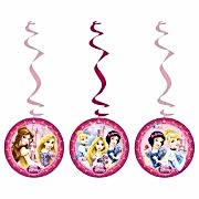 Prensesler 3'lü Yay Set pembe Asma İp Süs Doğum Günü