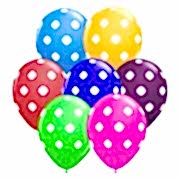 Puantiyeli Karışık 14lü Benekli Balon, Boncuklu Balon Renkli Ucuz