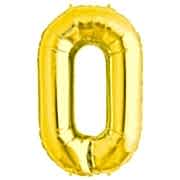 Rakam Folyo Balon 0 Rakamı Büyük Boy Balon Altın Sarısı /Dore 100CM