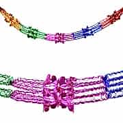 Rengarenk Metalik Uzar Süs, Doğum Günü Partisi Metalize Asma Süsü