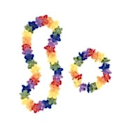 Renkli Gökkuşağı Parti Kolyesi + Rengarenk Taç Havai Kolyesi 