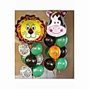 Safari Konsept Safari Folyo Balon Ve Lateks Ve Metalik Balon Safari Balon Safari Doğum Günü