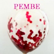 Şeffaf Balon içi Koyu Pembe Konfeti Malzemeleri, Masa Süsleri vb.