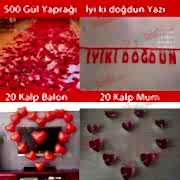 Sevgiliye Doğum Günü Anlamlı Güzel Sürpriz Süsleme Paketi