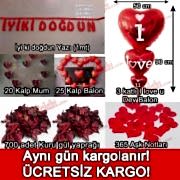 Sevgiliye Doğum Günü Dekorasyonu Ev, Masa Süslemeleri Paketi