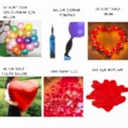 Sevgiliye Doğum Günü Oda Ev Süsleme Paketi Gül, Mum, Balon, Pompa