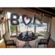 Sevgiliye Gümüş Gri Harf ve Kalp Balon Seti Nişan, Kına, Evlilik Teklifi vb.