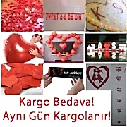 Sevgiliye Sürpriz Romantik Doğum Günü Paketi Yazı, Mum ve Balon  vs