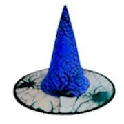 Mavi Halloween Cadı Şapkası, Cadılar Bayramı Partisi Kostüm