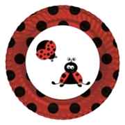 Uğur Böceği 8li Tabak 23cm Doğum Günü Parti Tabağı Ucuz