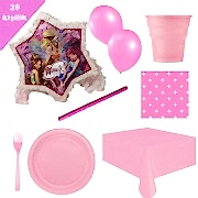 Winx Pinyata 25 Kişilik Parti seti balon doğum günü winks