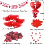 Yıl Dönümü Sürpriz Süsleme Paketi, Yıldönümü Romantik Süsleme Aşk
